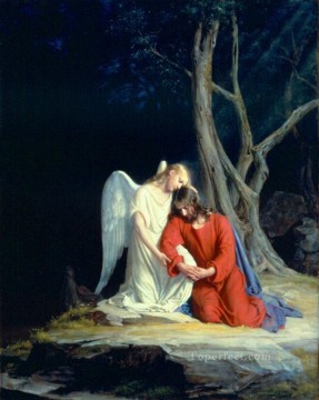  Bloch Pintura - Cristo en Getsemaní Carl Heinrich Bloch
